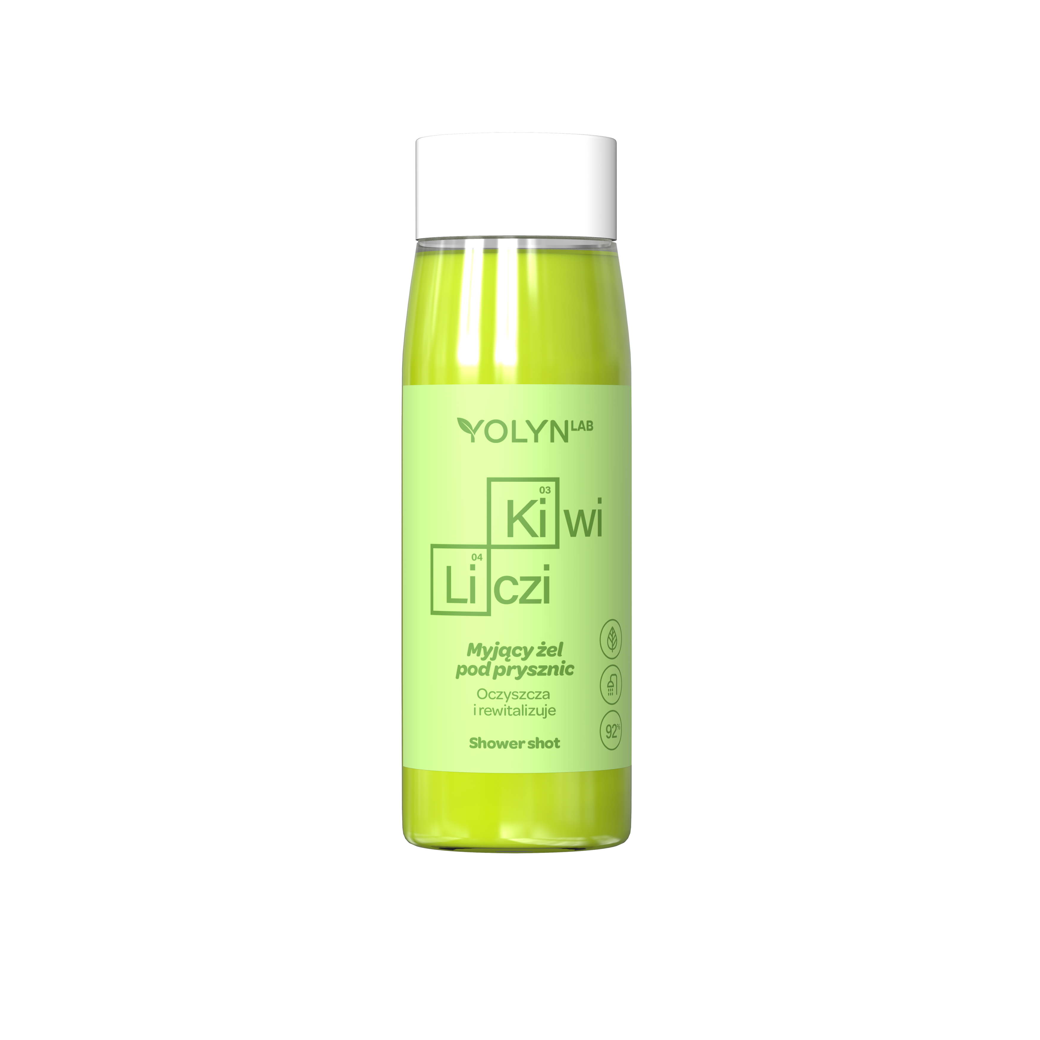 Yolyn Lab Kiwi Liczi myjący żel pod prysznic, 400 ml