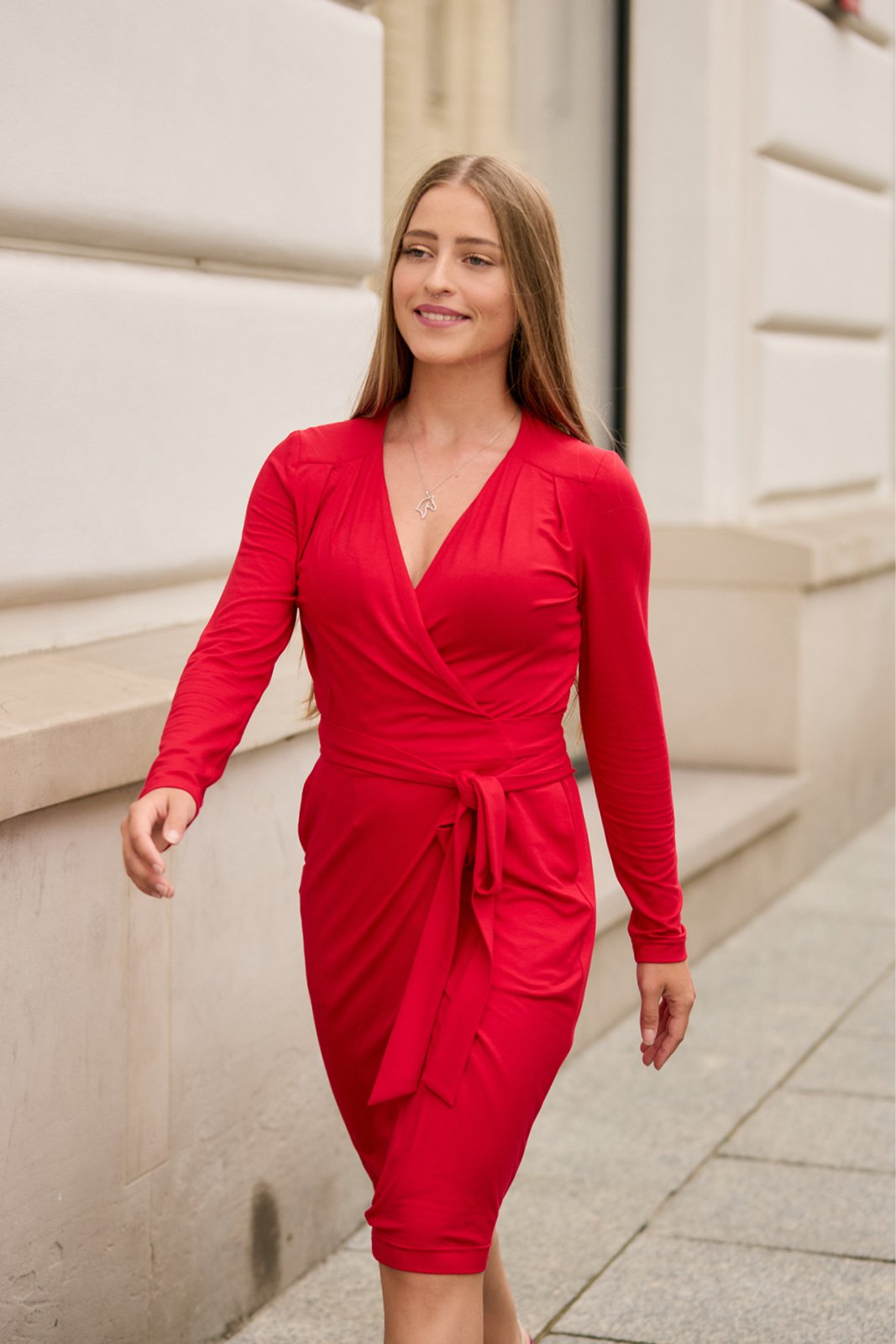 Risk Made in Warsaw Sukienka FRIENDS FOREVER czerwona M