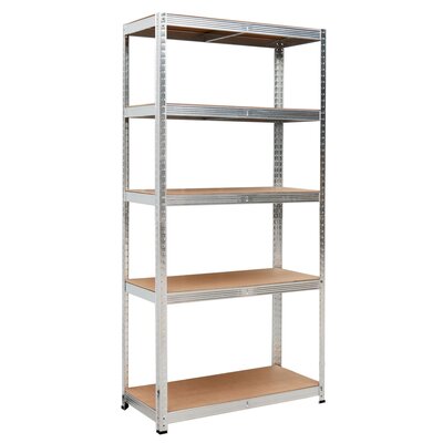 Regał magazynowy GOCKOWIAK 150 x 75 x 30 cm Srebrny