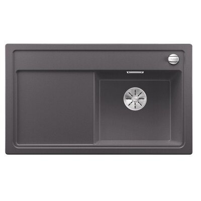 Zlewozmywak jednokomorowy z ociekaczem BLANCO Zenar 45 S 523785 Szarość skały 51 x 86