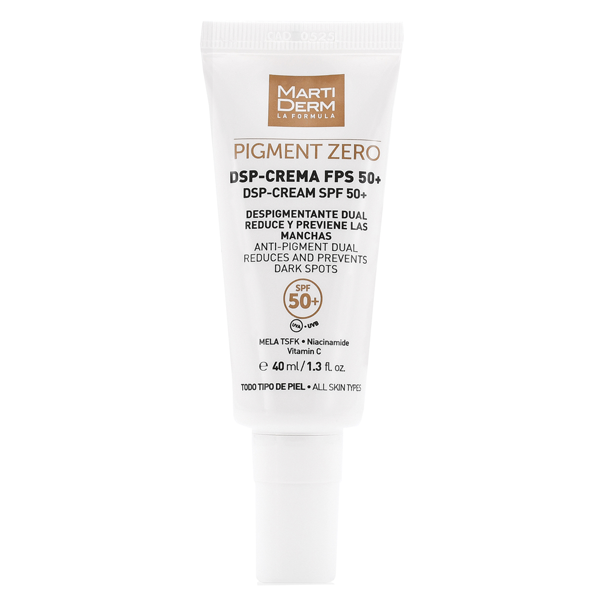 MartiDerm Pigment Zero DSP-Cream SPF50+ depigmentujący krem do twarzy przeciw przebarwieniom SPF50, 40 ml