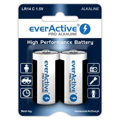 Baterie C LR14 EVERACTIVE Pro Alkaline (2 szt.)