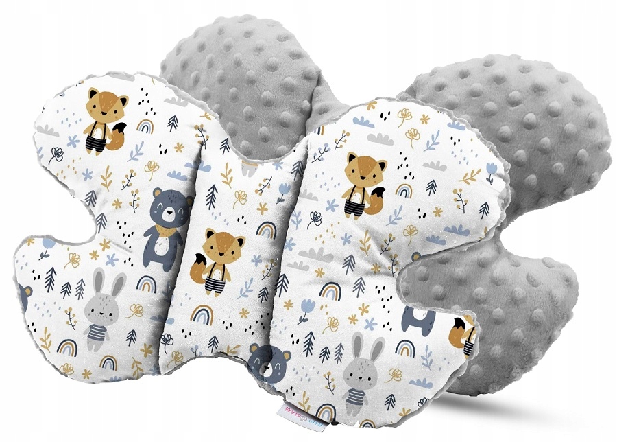 PODUSZKA PODRÓŻNA ANTYWSTRZĄSOWA MOTYLEK MINKY