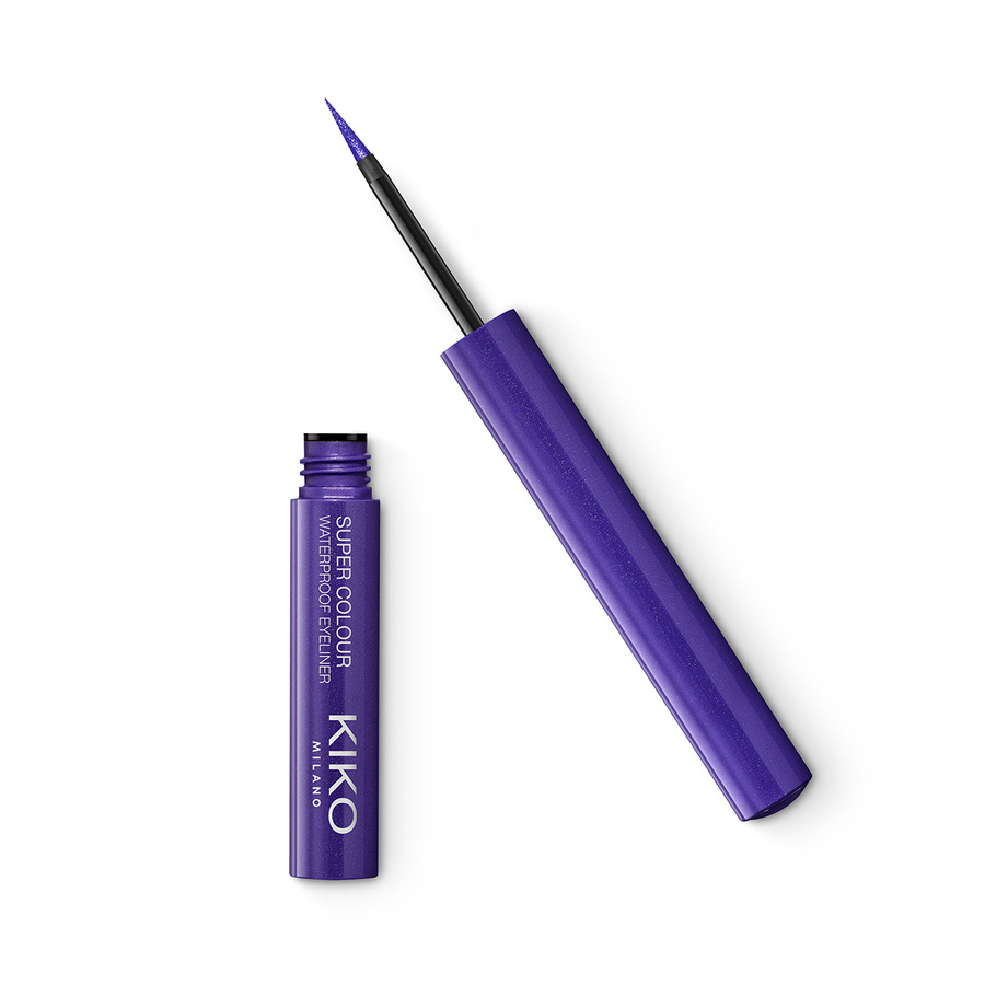 Kiko Milano Super Colour ultragładki wodoodporny kolorowy eyeliner w płynie 05 Violet, 1,7 ml