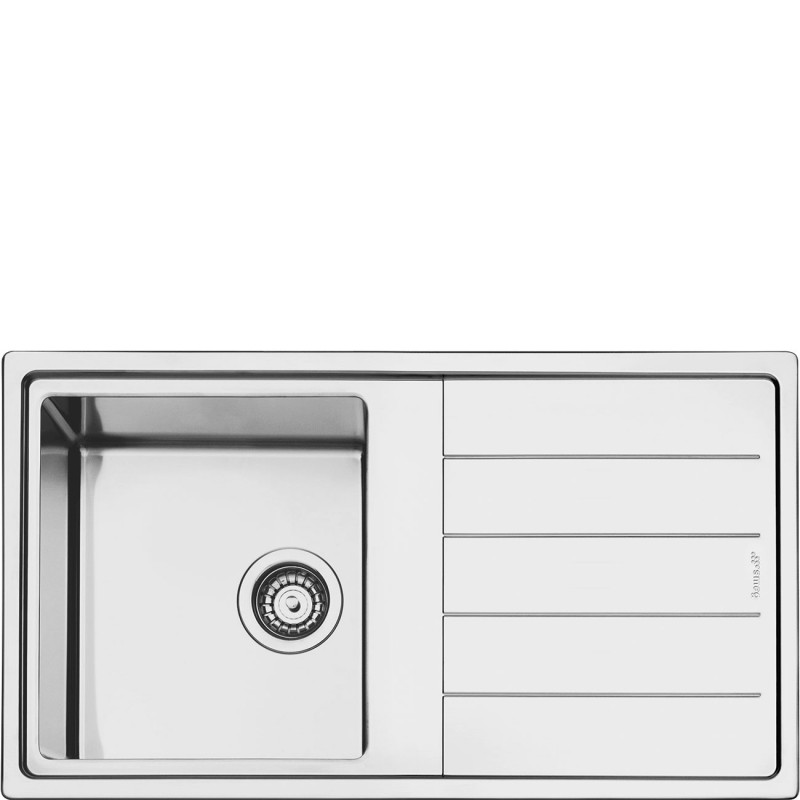 Smeg - Zlewozmywak nablatowy LDR861-2 Mira Stal nierdzewna
