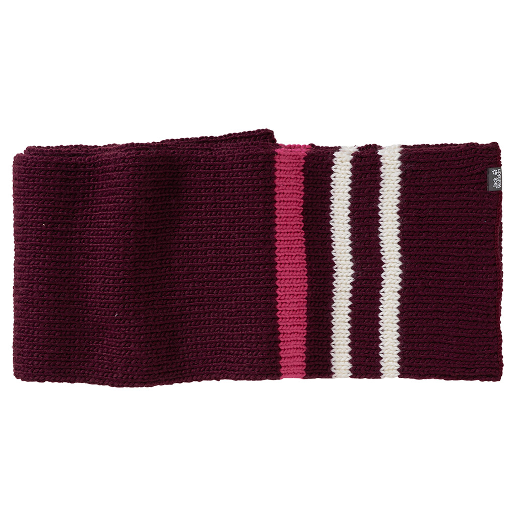 Szalik ROCK KNIT SCARF dark berry - ONE SIZE