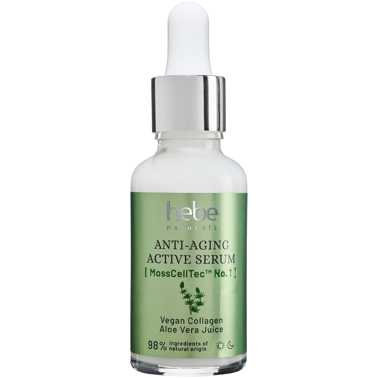 Hebe Naturals Anti-Aging Active Serum aktywne serum przeciwstarzeniowe do twarzy, 30 ml