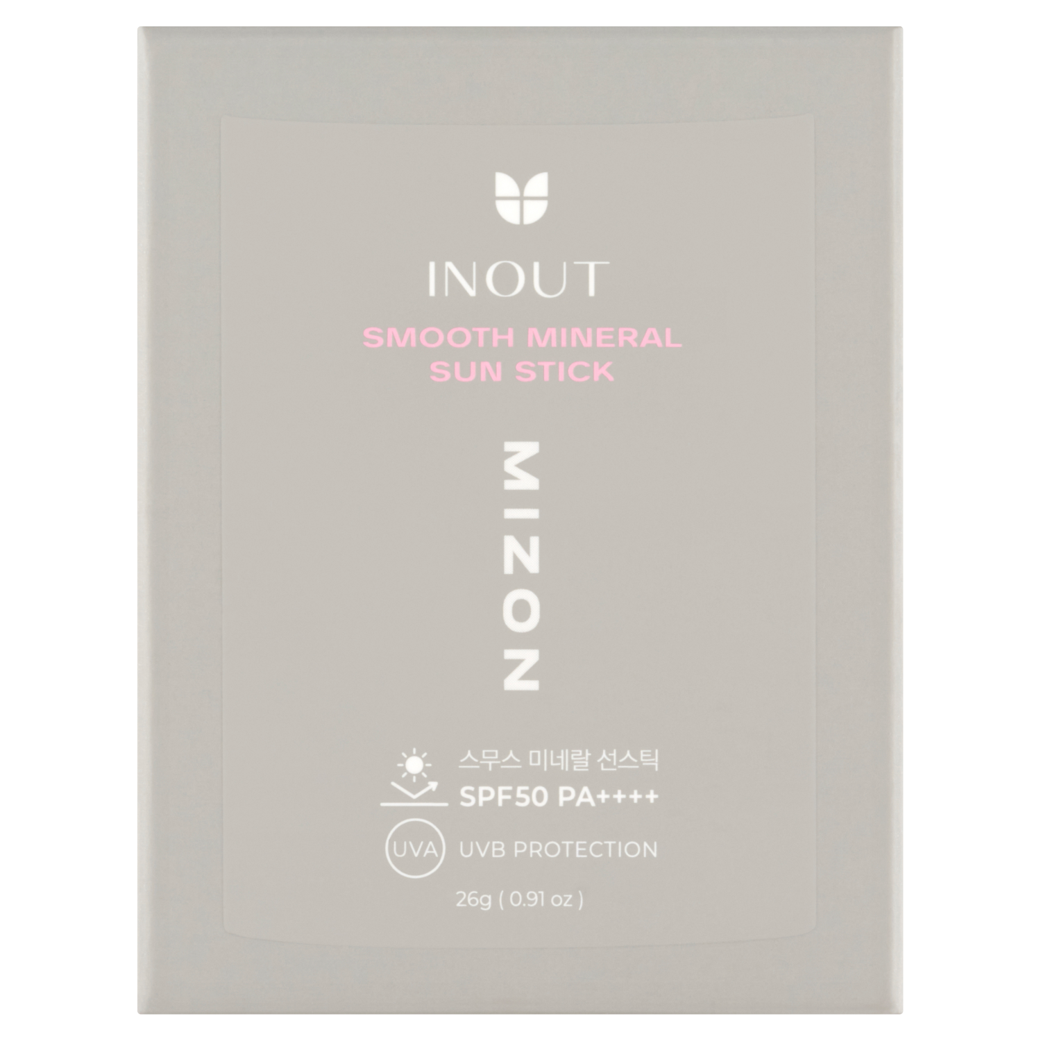 Mizon Inout mineralny krem do twarzy w sztyfcie z SPF50+ PA++++, 26 g