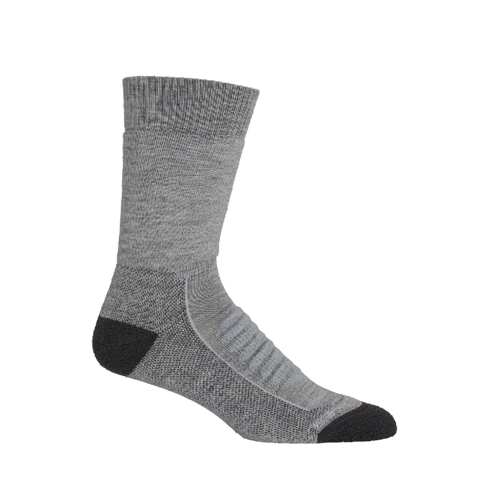 Męskie skarpety trekkingowe Icebreaker Hike+ Heavy Crew blizzard heather/snow - 42-44