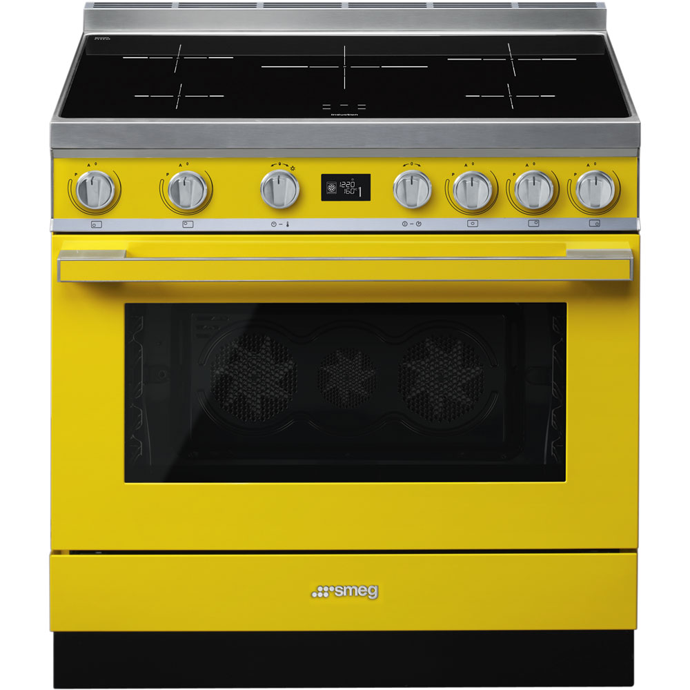 Smeg - Kuchnia wolnostojąca CPF9IPYW Portofino Żółta