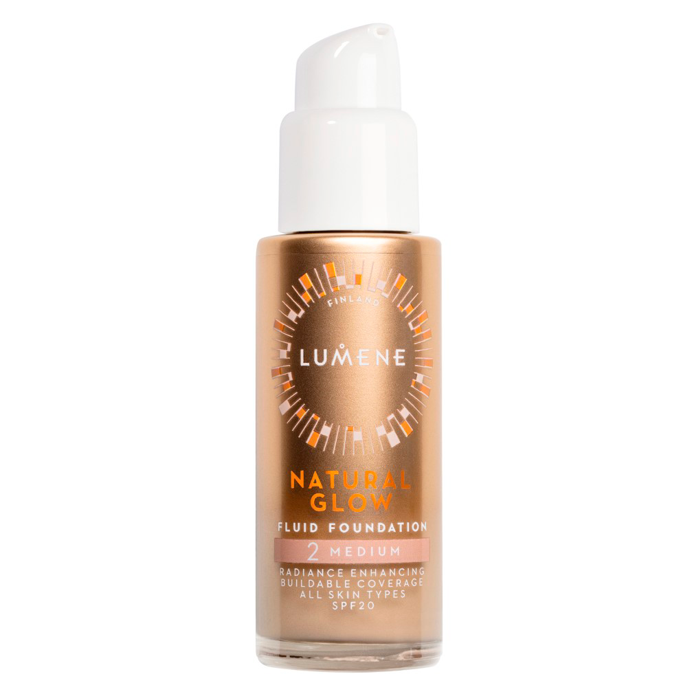 Lumene Natural Glow podkład rozświetlający natural glow 2 medium SPF20, 30 ml