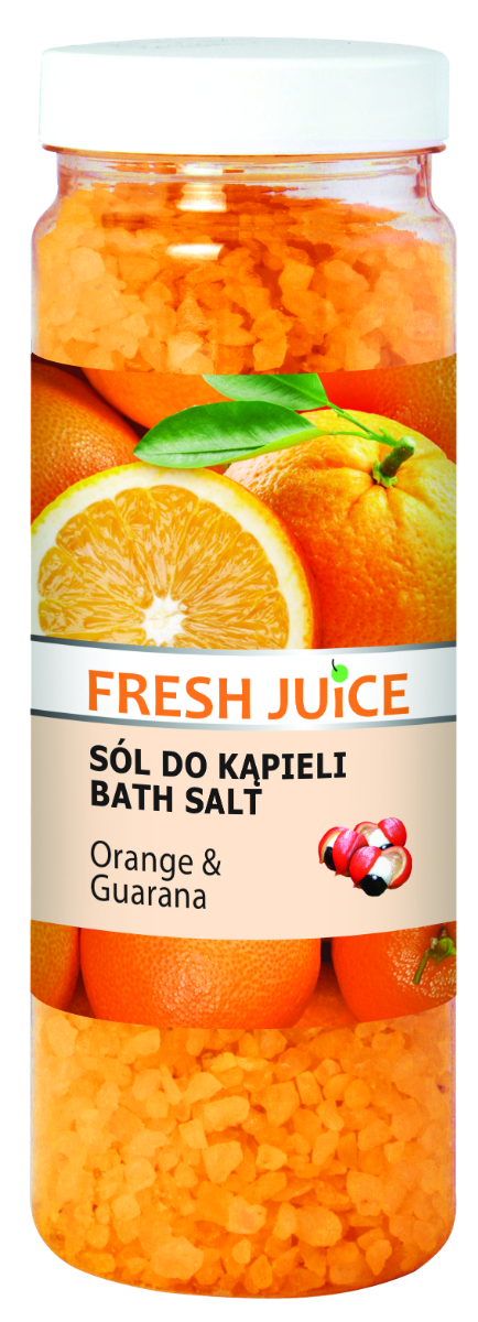 Fresh Juice sól do kąpieli Pomarańcza i Guarana, 700 g