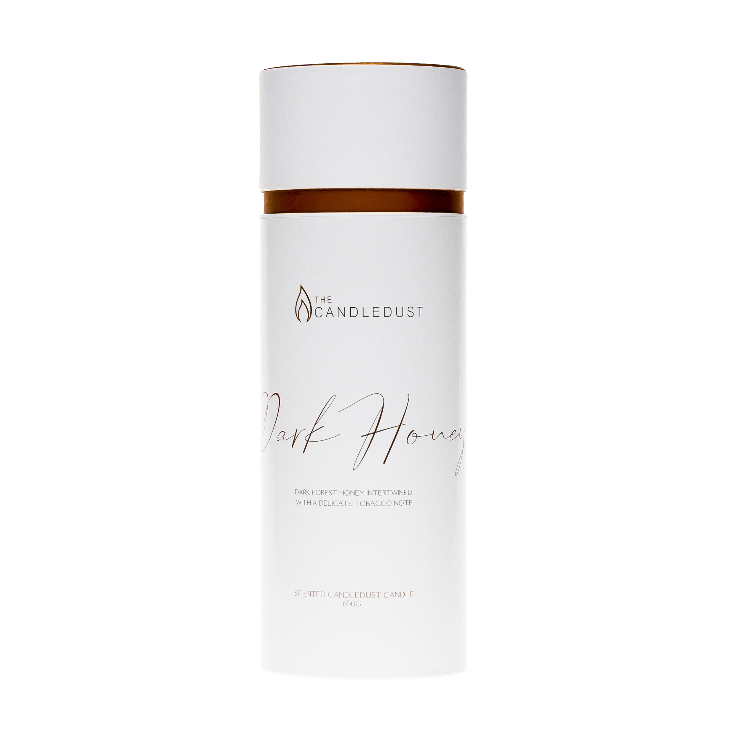 The Candledust Dark Honey świeca zapachowa w pyle w tubie, 650 g