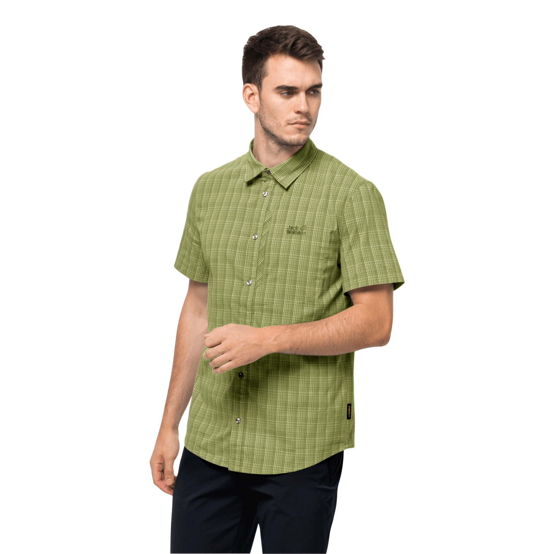 Koszula męska RAYS STRETCH VENT SHIRT MEN golden cypress checks - S