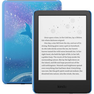 Czytnik e-booków AMAZON Kindle Kids Space Whale 6", Podświetlany ekran, Wi-Fi, Bez reklam Wielokolorowy