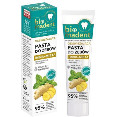 Pasta do zębów BIO MADENT Imbir + Mięta 100 ml