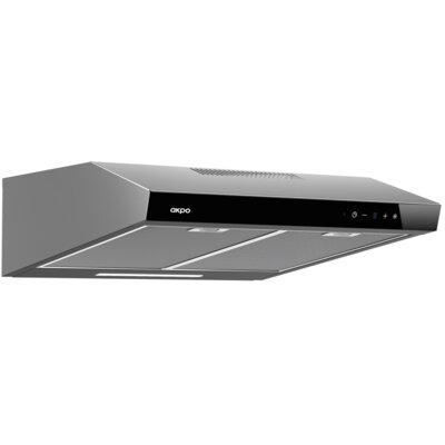 Okap AKPO WK-7 K Glass 50 Inox/czarne szkło 285m3/h 71dB klasa C