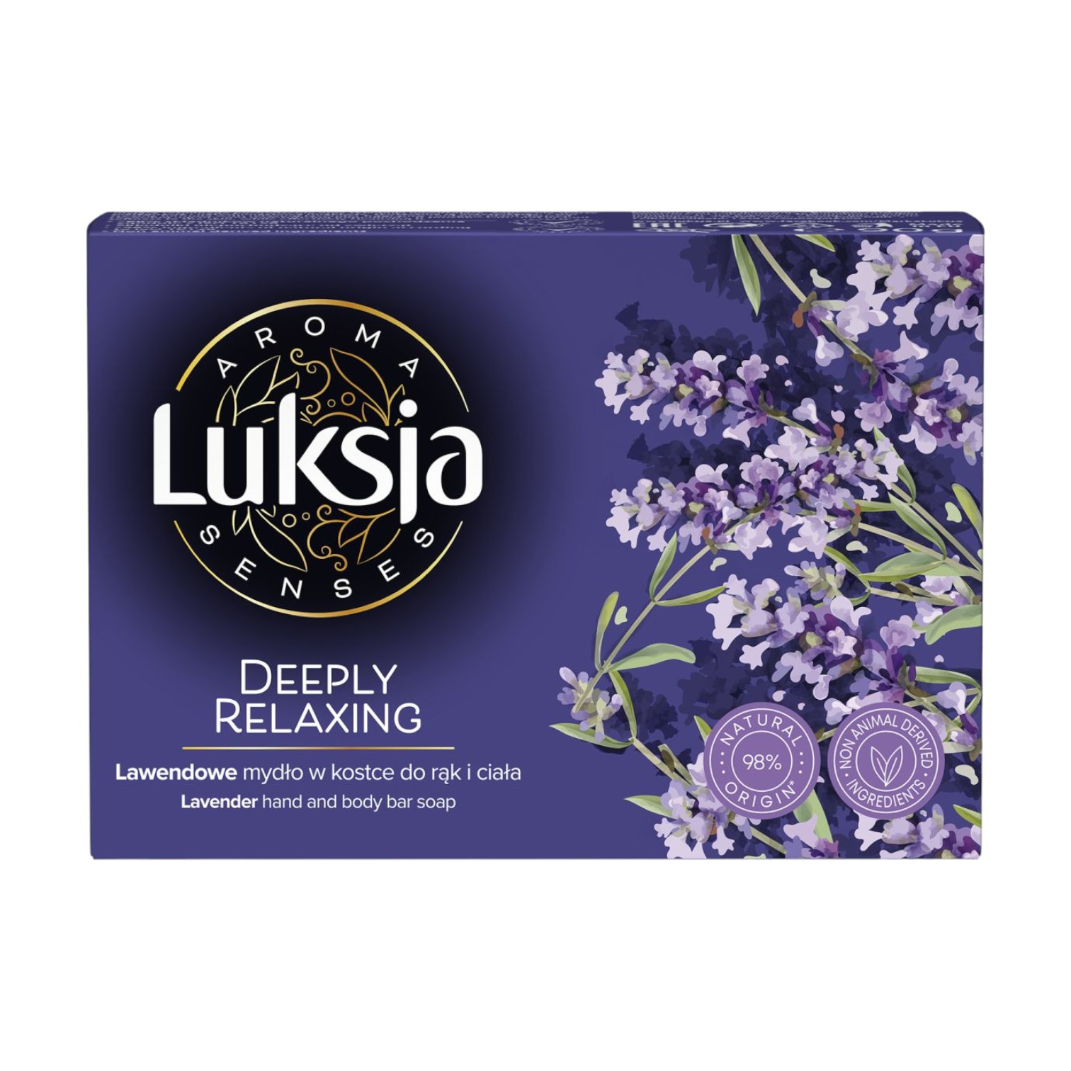 Luksja Aroma Relax lawendowe mydło w kostce do rąk i ciała, 90 g