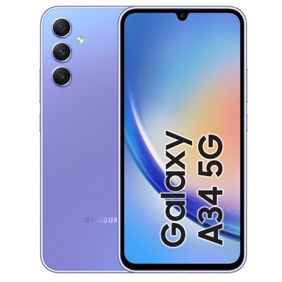 Smartfon SAMSUNG Galaxy A34 5G 6/128GB 6.6" 120Hz Fioletowy SM-A346BLVAEUE