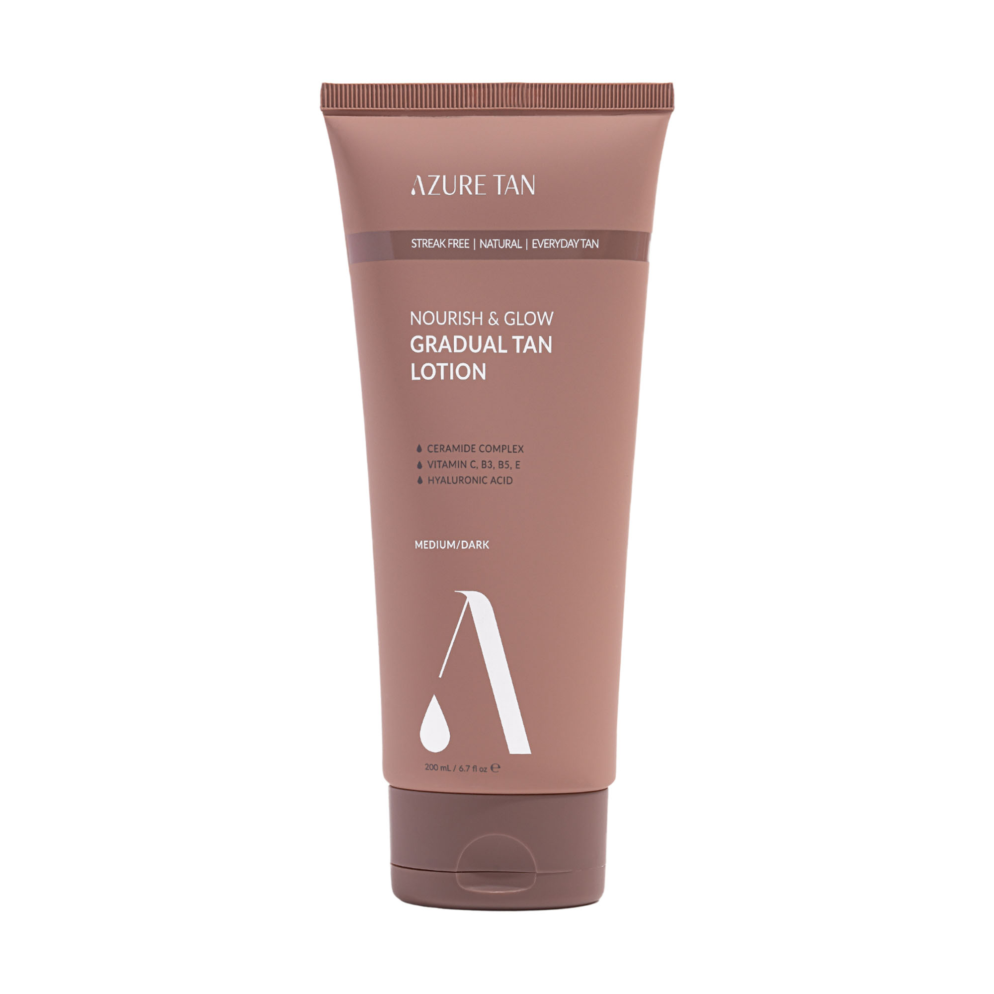 Azure Tan Nourish&Glow stopniowo opalający balsam do ciała od medium do dark, 200 ml
