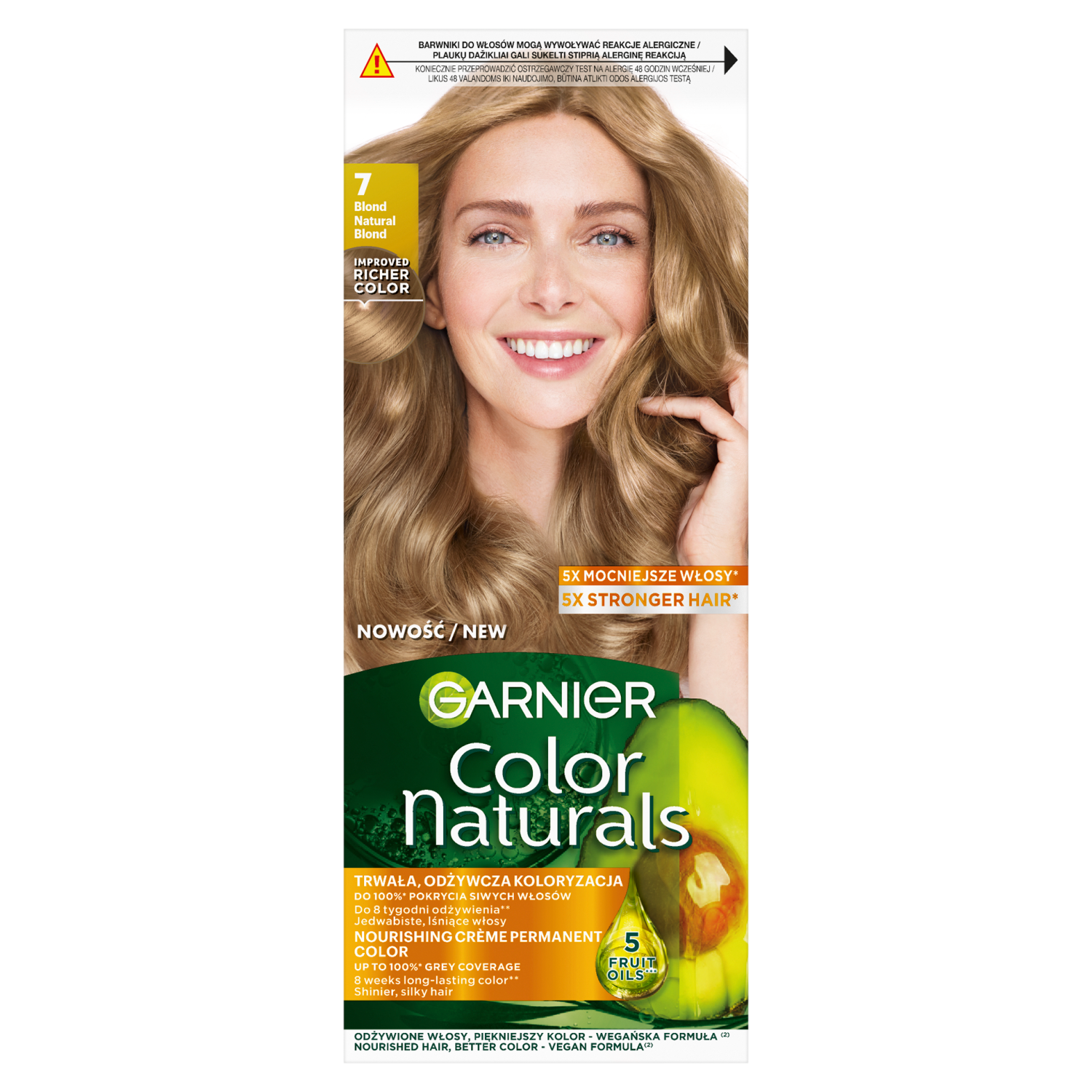 Garnier Color Naturals Créme farba do włosów 7 blond, 1 opak.
