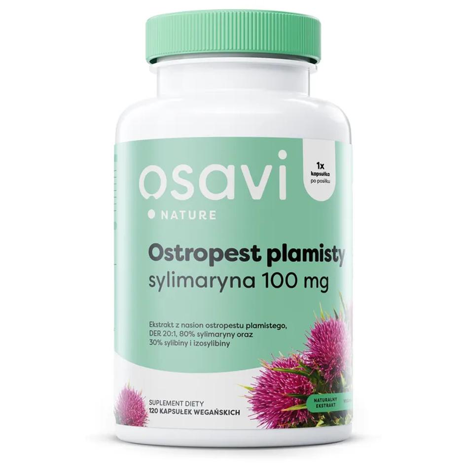 Osavi suplement diety Ostropest Plamisty, Sylimaryna, 100mg, 120 kaps./1 opak.