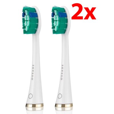 Oryginalna końcówka szczoteczki SEYSSO Gold White Whitening (2 szt.) (Wybielająca)