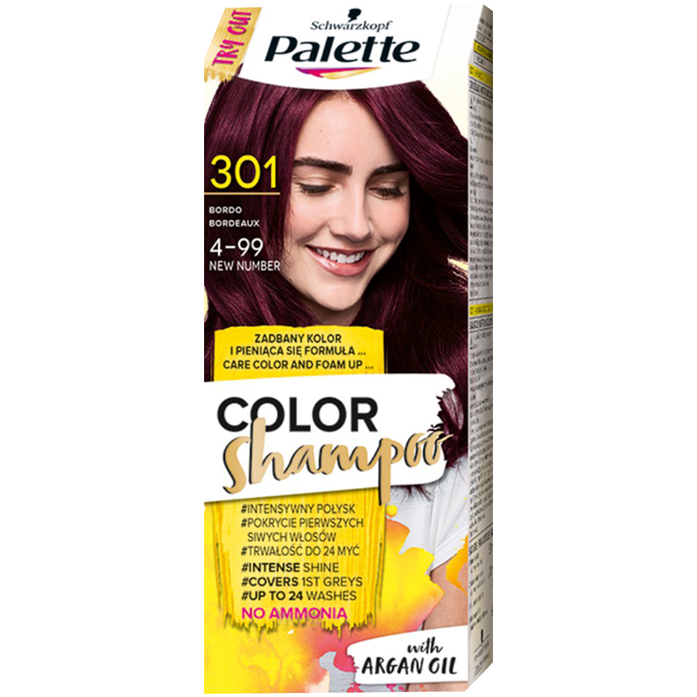 Palette Color Shampoo szampon koloryzujący do włosów 4-99 (301) bordowy, 1 opak.