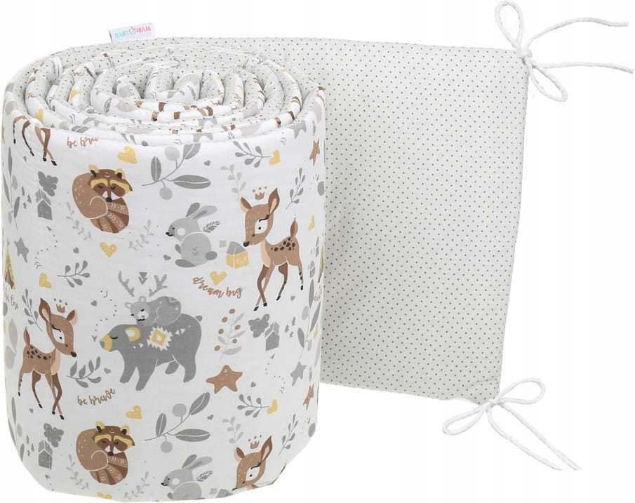 Babymam dwustronny ochraniacz 180x30 do łóżeczka