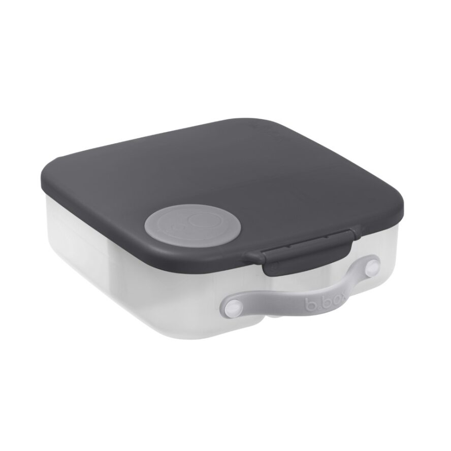 B.box lunchbox dla dzieci do szkoły - szczelna śniadaniówka z przegródkami i wkładem chłodzącym Graphite, 1 szt.