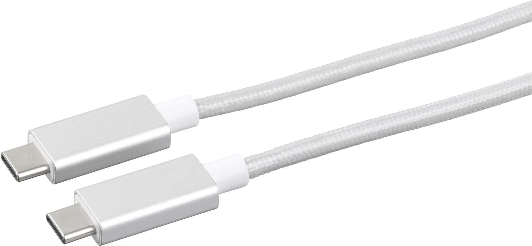 eStuff usb-c do usb-c 1m silver - kabel usb-c z transmisją danych