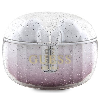 Słuchawki dokanałowe GUESS Glitter Gradient GUTWSHDGKEEP  Różowy