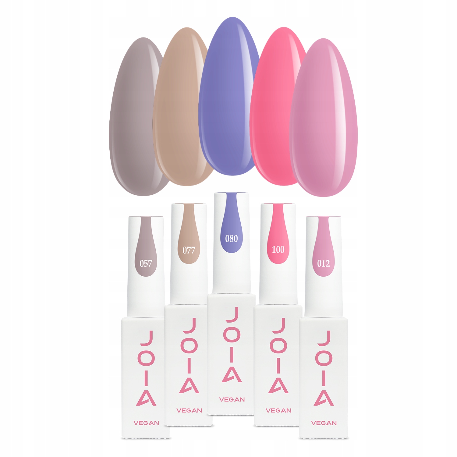 Joia Vegan zestaw lakierów hybrydowych do paznokci, 5x6 ml