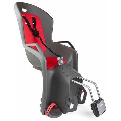 Fotelik rowerowy HAMAX Amiga Tylny Rura podsiodłowa 22kg Szaro-czerwony