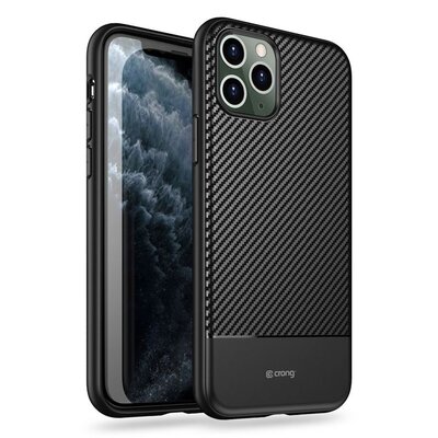 Etui CRONG Prestige Carbon Cover do Apple iPhone 11 Pro Max Czarny