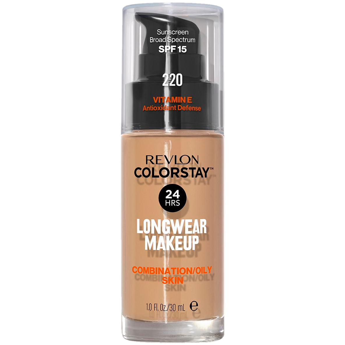 Revlon Colorstay podkład z pompką i SPF15 do cery mieszanej i tłustej 220 natural beige, 30 ml