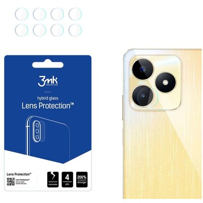 Szkło hybrydowe na obiektyw 3MK Lens Protection Camera do Realme C53