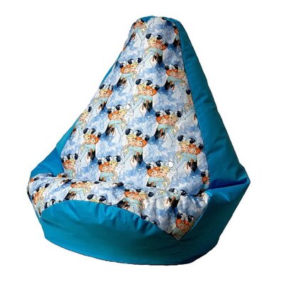 Pufa worek GO GIFT Kraina Lodu L 105 x 80 cm Niebieski
