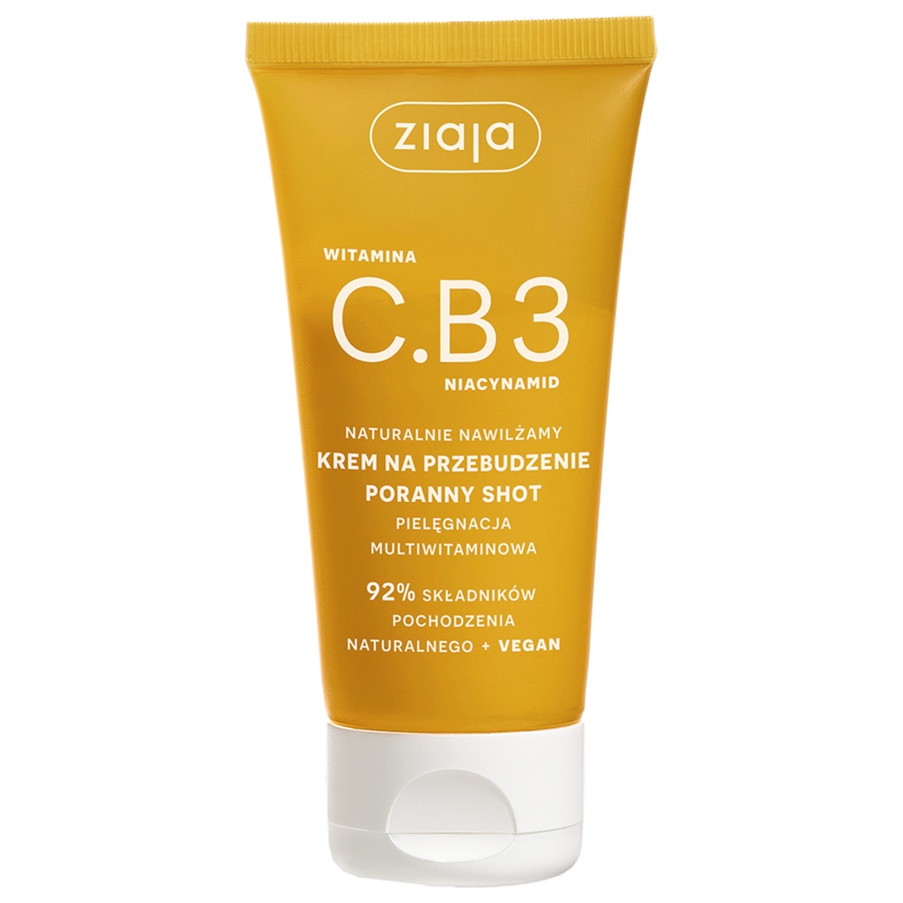 Ziaja Witamina C.B3 multiwitaminowy krem do twarzy na przebudzenie poranny shot, 50 ml