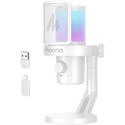 Mikrofon MAONO DM40 Pro Jednokierunkowy Biały