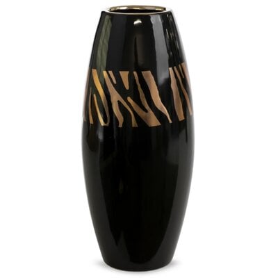 Wazon EUROFIRANY Selena 04 14 x 34 cm Czarny