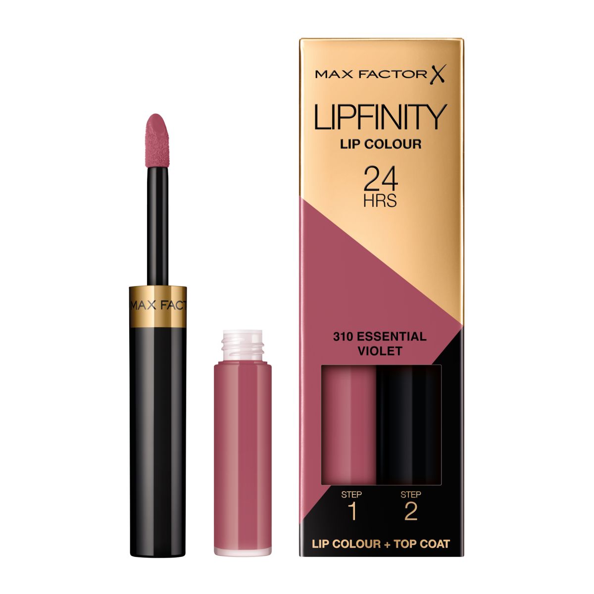 Max Factor Lipfinity Lip Colour 24H dwufazowa szminka o długotrwałym efekcie 310 essential violet, 2,3 ml +1,9 g