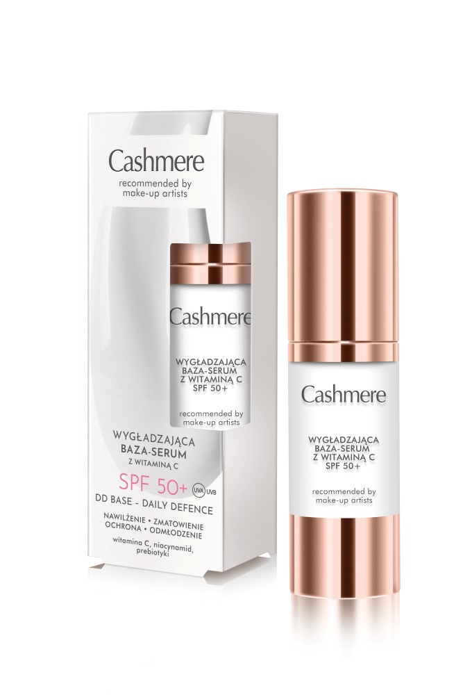 Cashmere DD wygładzająca baza-serum pod makijaż z witaminą C i SPF50, 30 ml