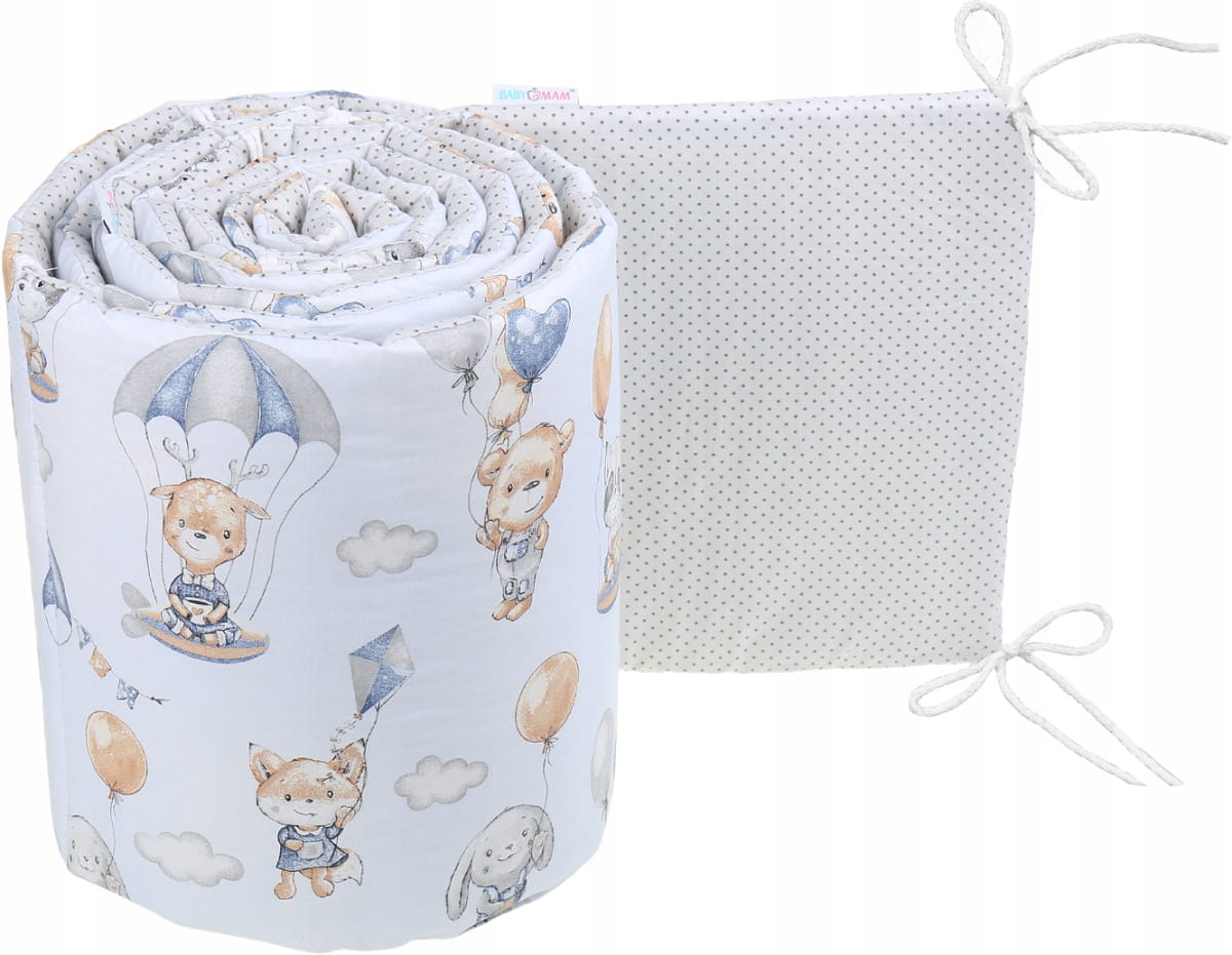Babymam dwustronny ochraniacz 180x30 do łóżeczka