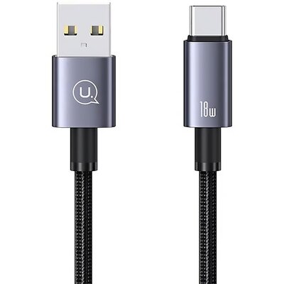 Kabel USB - USB-C USAMS SJ680USB01 3A 0.25 m Stalowy