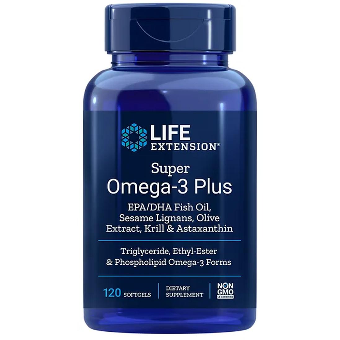 Life Extension Super Omega-3 Plus suplement diety, 120 kaps./1 opak.