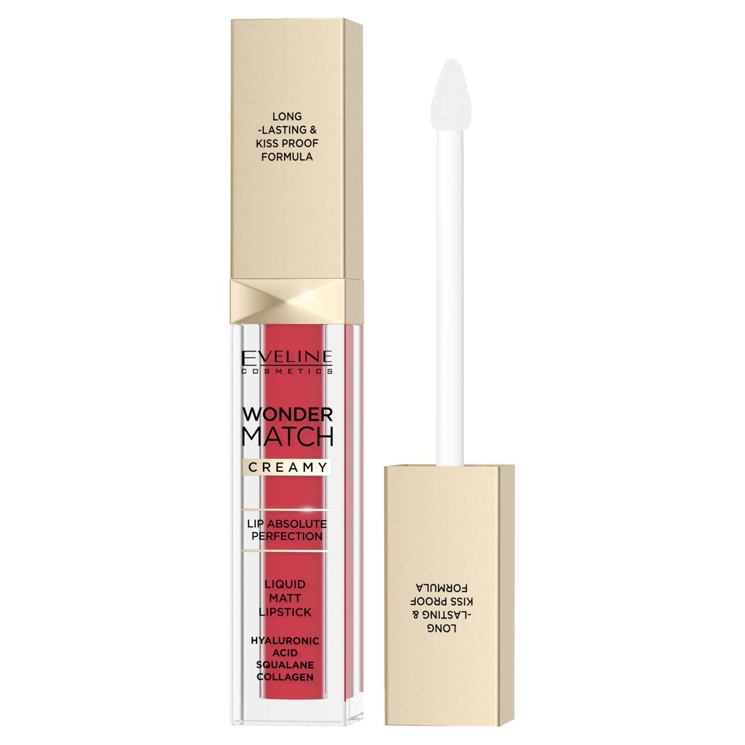 Eveline Cosmetics Wonder Match matowa pomadka w płynie do ust 06 classic red, 6,8 ml