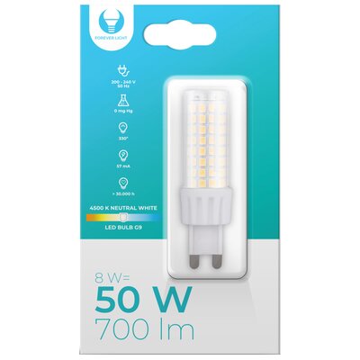Żarówka LED FOREVER LIGHT RTV003579 8W G9