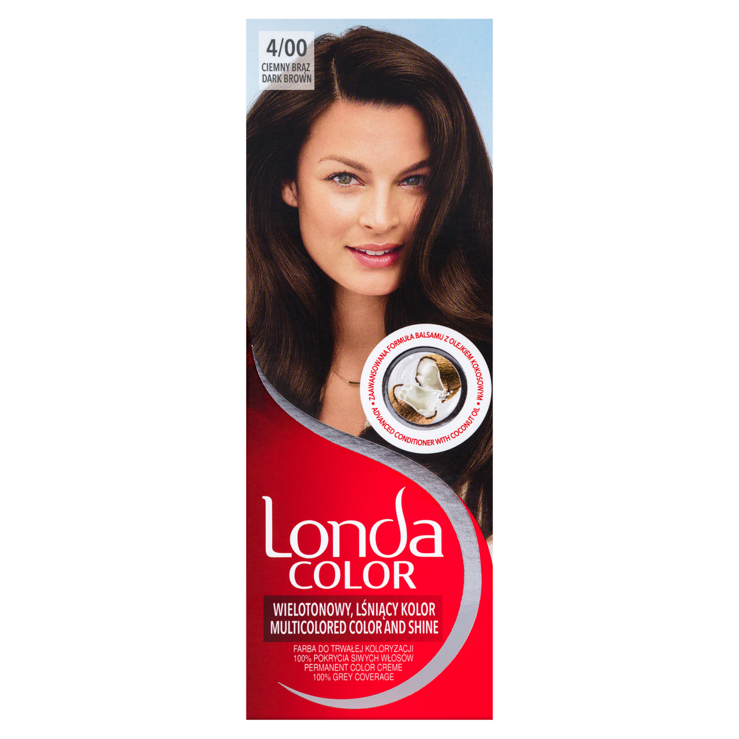 Londa Color kremowa farba do włosów 4/0 ciemny brąz, 1 opak.