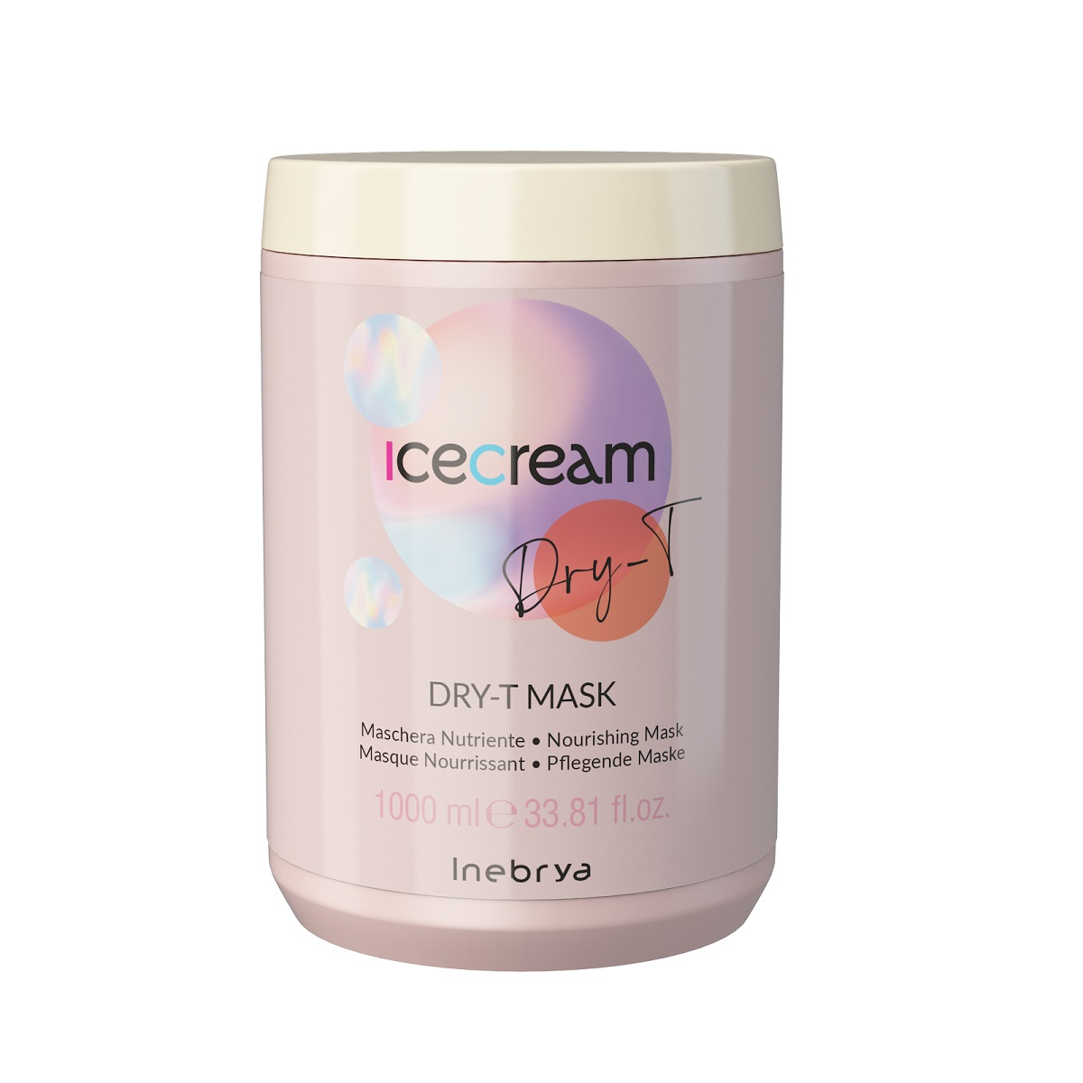 Inebrya Ice Cream Dry-T odżywcza maska do włosów, 1000 ml